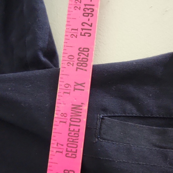 Hei Hei Womens Jacket Size L Navy Blue Heather Gray Sailor Anchor Cropped Trench - Picture 8 of 13